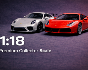 1:18 scale premium die-cast sports car models for collectors