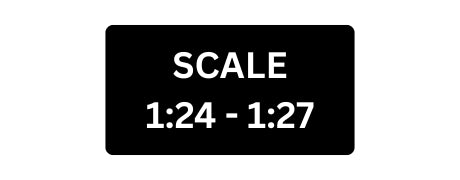 1/24 and 1/27 scale diecast models – perfect balance of size and detail for display