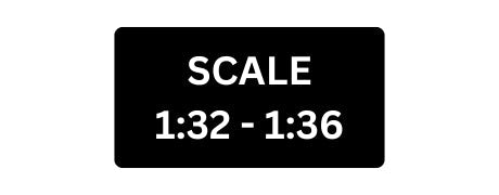 1/32 - 1/36 scale model cars – great for dioramas and space-saving collections