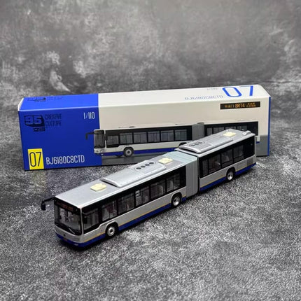 95 Wenchuang 95Wenchuang Beijing BRT4 Foton BJ6180C8CTD Bus 1:110 Diecast Model Bus - collectible scale model car