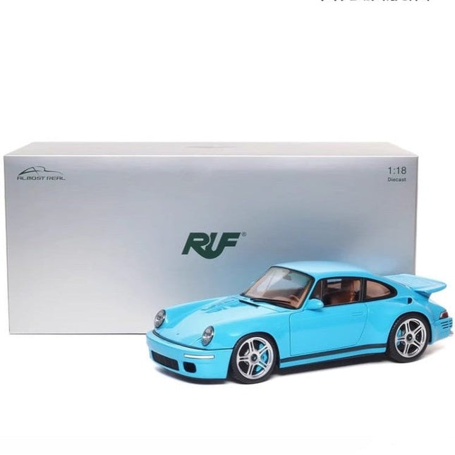 Almost Real RUF CTR Anniversary Edition 2017 Sky Blue 1:18 Diecast Model Car - detailed collector display model
