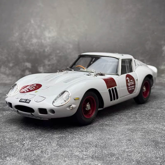 CMC Ferrari 250 GTO 30th Anniversary Signature Edition White M-288 1:18 Diecast Model Car - detailed collector display model