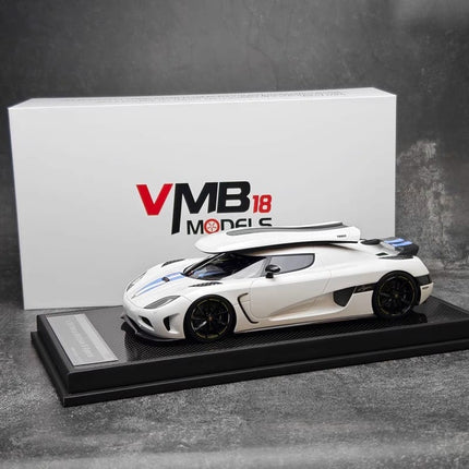 VMB Koenigsegg Agera Forza Horizon 5 Edition White 1:18 Resin Model Car - showroom-quality model replica