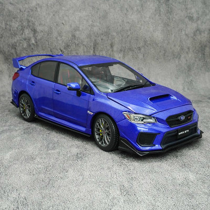 Sun Star Subaru WRX STI 2018 Blue 5555 1:18 Diecast Model Car - fine detailed model replica