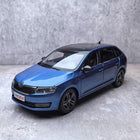 SAIC Volkswagen Skoda Rapid Blue 1:18 Diecast Model Car - detailed collector display model
