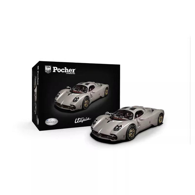Pocher Pagani Utopia Assembly Kit HK120F 1:8 Diecast Model Car - detailed collector display model