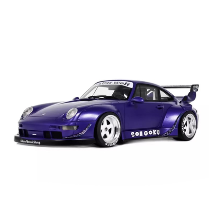 GT Spirit Porsche 911 RWB Son Goku 2024 1:18 Resin Model Car - detailed collector display model