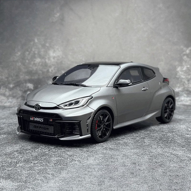 Otto Yaris GR Precious Metal 2024 Limited Grey 1:18 Resin Model Car - detailed collector display model