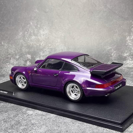 Solido Porsche 911 (964) Turbo 1990 1:18 Diecast Model Car - premium collector scale model