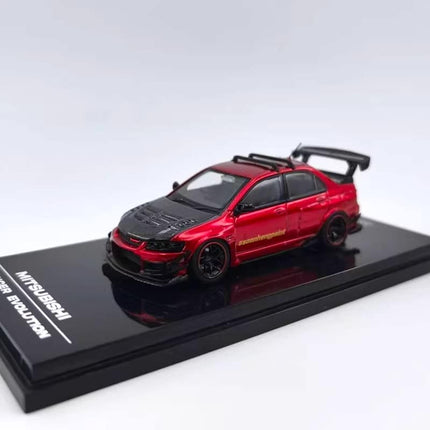 IHCM Mitsubishi Lancer Evolution IX Malaysia Limited Modified Red 1:64 Diecast Model Car - premium collector scale model