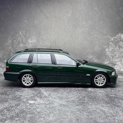 Otto BMW E36 328i M Wagon MPack 1997 Fern Green 1:18 Resin Model Car - premium collector scale model