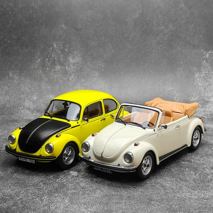 Norev Volkswagen Beetle 1303 Cabriolet Yellow 1:18 Diecast Model Car - premium scale model collectible