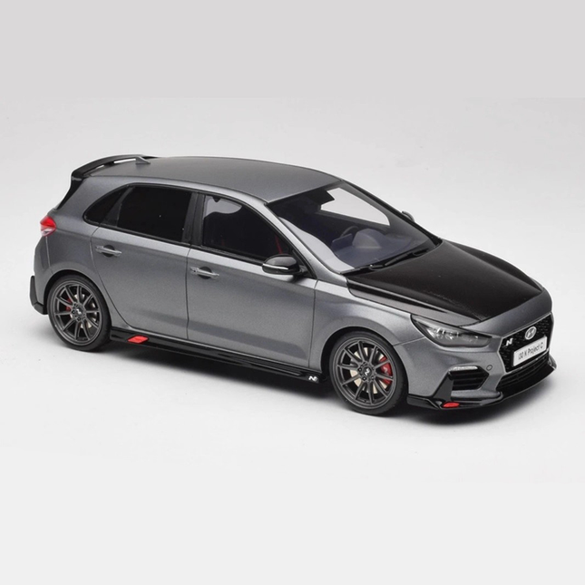 Otto Hyundai i30 N Project Grey 1:18 Resin Model Car - studio product photo of the scale model