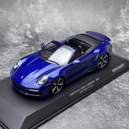 Minichamps Porsche 911 (992) Turbo S Cabriolet 2020 1:18 Diecast Model Car - scale model for display