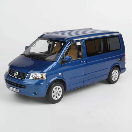 Norev Volkswagen VW California (2003) Ravenna Blue 1:18 Diecast Model Car - detailed collector display model