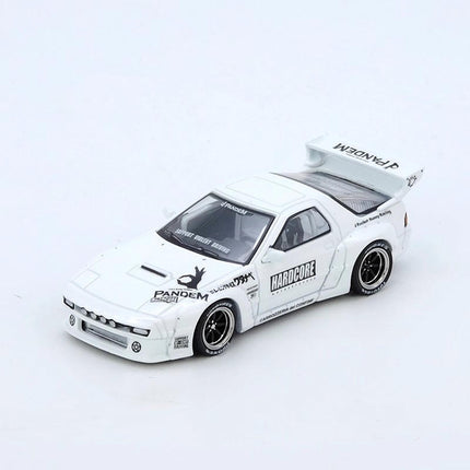 Inno Models Mazda RX-7 FC3S PANDEM White 1:64 Diecast Model Car - detailed collector display model