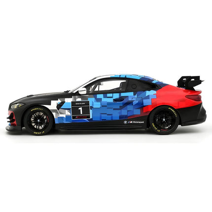 Otto BMW M4 GT4 2024 White 1:18 Resin Model Car - studio product photo of the scale model