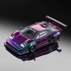 Topart Lamborghini Countach LBWK Black 1:64 Diecast Model Car - detailed collector display model