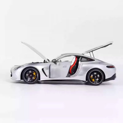 NZG Mercedes-AMG GT63 2023 Silver 1:18 Diecast Model Car - fine detailed model replica