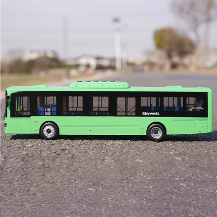 Original Manufacturer Nanjing Golden Dragon Kaiwo NJL6126EV City Bus 1:42 Diecast Model Bus - studio product photo of the sca