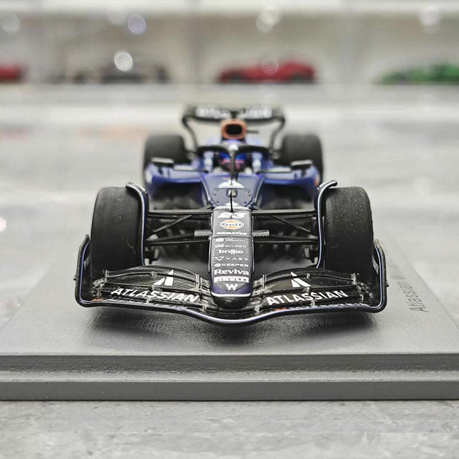 Spark Williams FW47 #23 Alex Albon 2025 Australian GP F1 1:43 Resin Model Car - studio product photo of the scale model