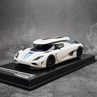 VMB Koenigsegg Agera Forza Horizon 5 Edition White 1:18 Resin Model Car - detailed collector display model