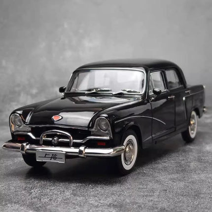 Original Factory Shanghai SH760 Classic Vintage Sedan 1:18 Diecast Model Car - studio product photo of the scale model
