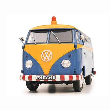 Schuco Volkswagen VW T1 Kasten #SERVICE Bus 1:18 Diecast Model Bus - studio product photo of the scale model