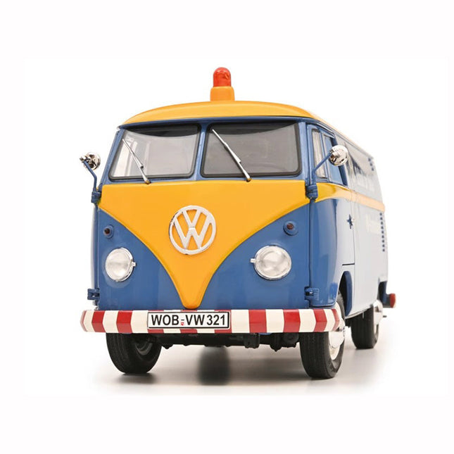 Schuco Volkswagen VW T1 Kasten #SERVICE Bus 1:18 Diecast Model Bus - studio product photo of the scale model