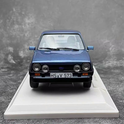 Norev Ford Fiesta XR2 1981 Blue Sealed Body 1:18 Diecast Model Car - fine detailed model replica
