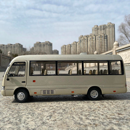 Original Toyota Coaster Bus Light Champagne 1:24 Diecast Model Bus - collectible scale model car