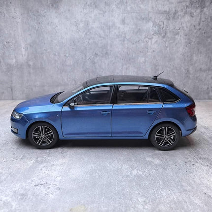 SAIC Volkswagen Skoda Rapid Blue 1:18 Diecast Model Car - fine detailed model replica