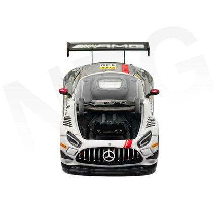 NZG Mercedes-AMG GT3 Macau GT No. 130 1:64 Diecast Model Car - studio product photo of the scale model