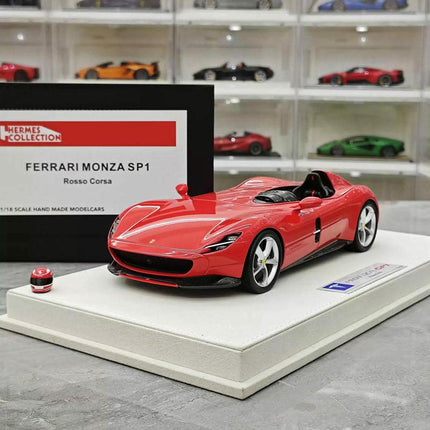 HERMES Collection Ferrari Monza SP1 1:18 Resin Model Car - detailed collector display model