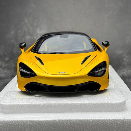 AutoArt McLaren 720S Yellow 1:18 Diecast Model Car - collectible scale model car