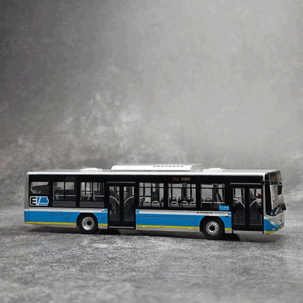YX Car Model Original Beijing Bus Route 496 1:64 Diecast Model Bus - fine detailed model replica