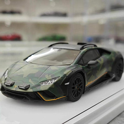 TSM Lamborghini Huracán Sterrato Camouflage 1:43 Resin Model Car - studio product photo of the scale model