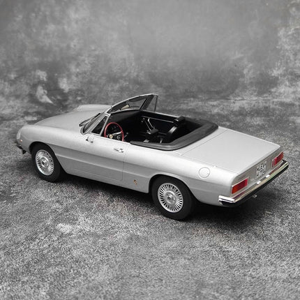 Norev Alfa Romeo 2000 Spider 1978 Silver Sealed 1:18 Diecast Model Car - premium collector scale model