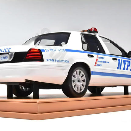 Vehicle Art Ford Crown Victoria Police Interceptor 1:18 Resin Model Car - collectible scale model car
