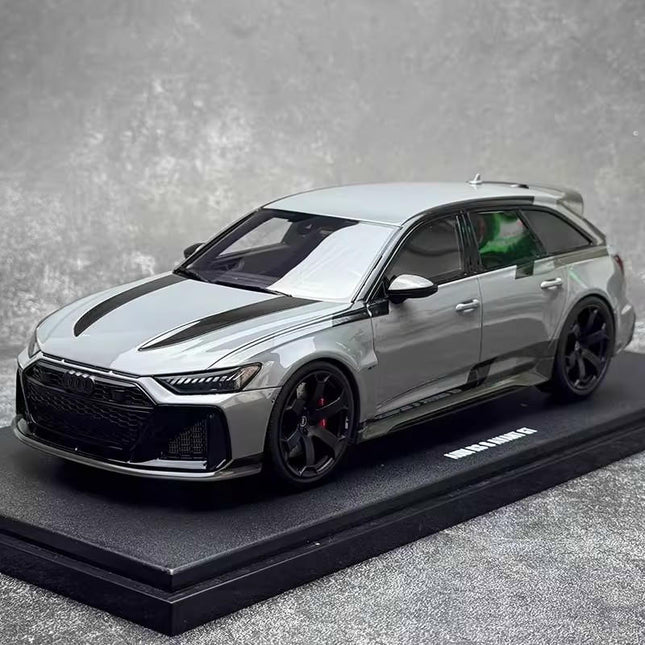 GT Spirit Audi RS6 GT 2024 Gray 1:18 Resin Model Car - detailed collector display model