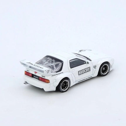 Inno Models Mazda RX-7 FC3S PANDEM White 1:64 Diecast Model Car - studio product photo of the scale model