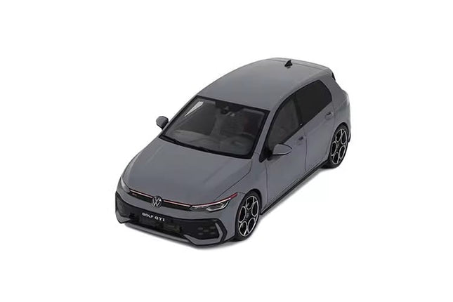 Otto Volkswagen Golf VIII GTI 2024 Grey 1:18 Resin Model Car - studio product photo of the scale model