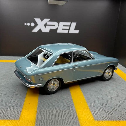 Otto Peugeot 204 Coupe Metallic Blue 1:18 Resin Model Car - premium collector scale model