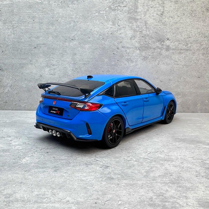 Paudi Honda Civic FL5 Blue 1:18 Diecast Model Car - collectible scale model car