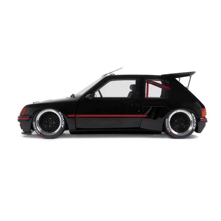 Otto Peugeot 205 Cyberpunk Widebody Black 1:18 Resin Model Car - collectible scale model car