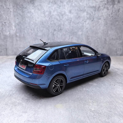 SAIC Volkswagen Skoda Rapid Blue 1:18 Diecast Model Car - collectible scale model car