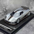 VBM Koenigsegg CCX Silver 1:18 Resin Model Car - detailed collector display model