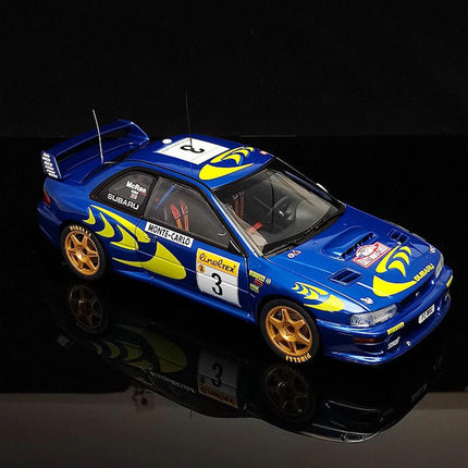 AutoArt Subaru WRC Rally Blue #3 1:18 Diecast Model Car - premium collector scale model