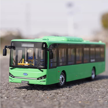 Original Manufacturer Nanjing Golden Dragon Kaiwo NJL6126EV City Bus 1:42 Diecast Model Bus - detailed collector display mode