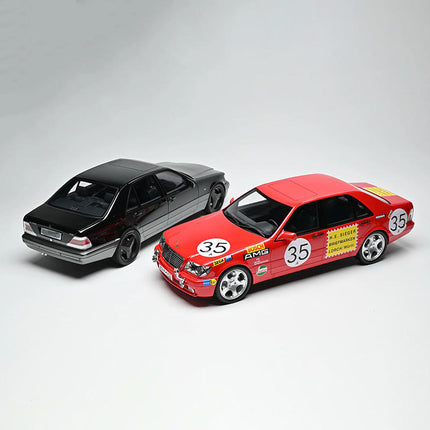 Vehicle Art Mercedes-Benz Brabus W140 Red 1:18 Resin Model Car - collectible scale model car
